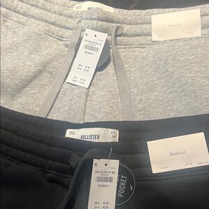 Hollister Gray and Black Joggers